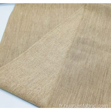 Tissu de lin 100 % polyester pour ensemble de canapés